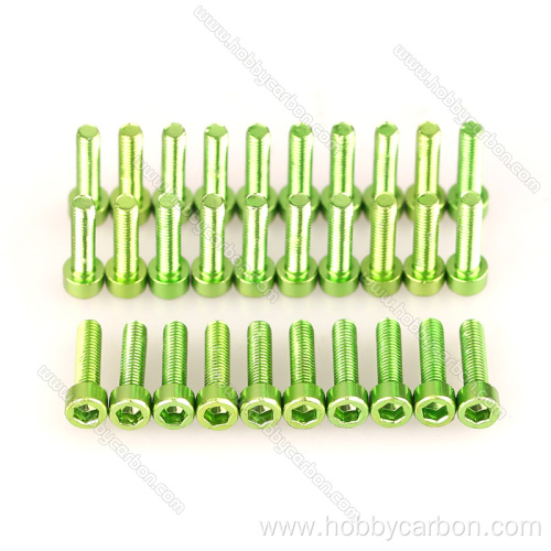 Clear anodizing aluminum hex socket allen head screw